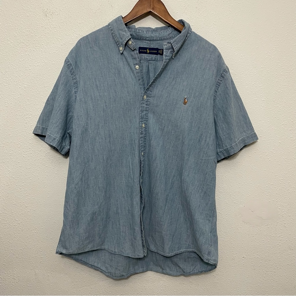 Ralph Lauren Blue Casual Button Down Shirt